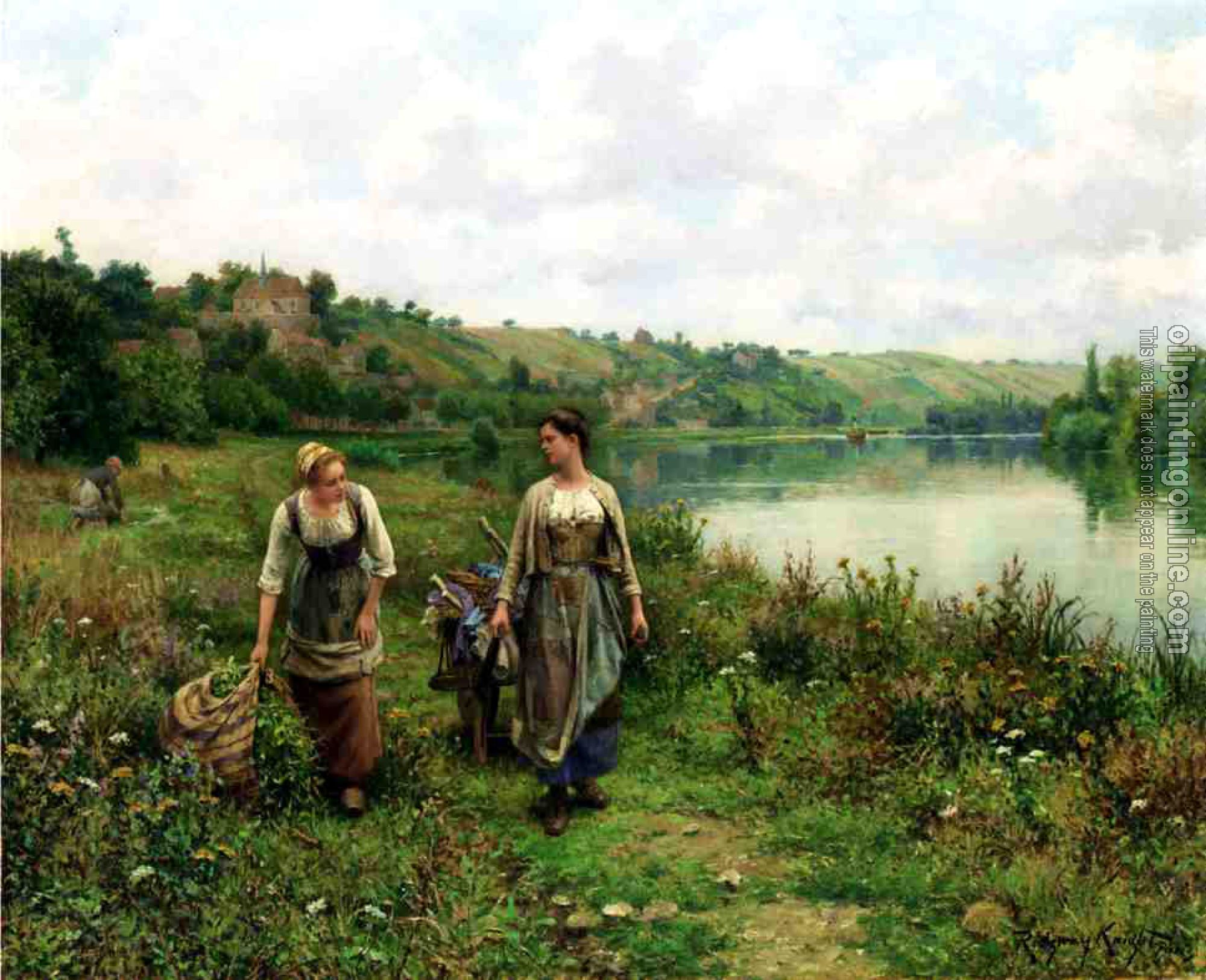 Daniel Ridgway Knight - The Seine at Vernon